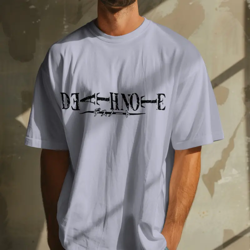 Unisex Oversized Standard T-Shirt – Death Note All Sizes (Lavender)