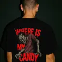 Unisex Oversized Standard T-Shirt – Zombie Print | Black | All Sizes