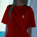 Unisex Basic T-Shirt – UJ Logo Embroidered | Red | All Sizes