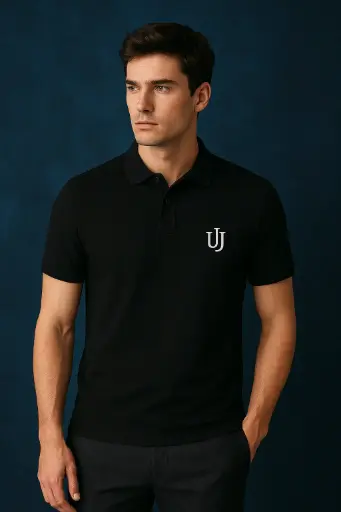 Men’s Polo T-Shirt | Black | UJ Embroidery | All Sizes